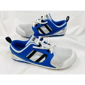 Xero Shoes Men's Zelen Barefoot Running Shoes, White/Victory Blue, size 9.5